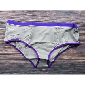 NUYU NEW Womens Large Gray Purple KSU Kansas State University Wildcats Panties